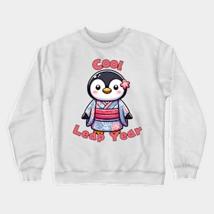 Leap year penguin Crewneck Sweatshirt